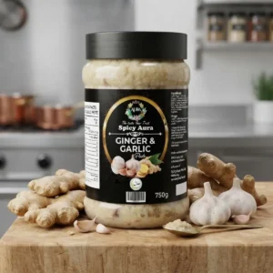 Spices Aura Chef-Grade – Ginger Garlic Mix Paste – 750g | Bulk Kitchen Essential